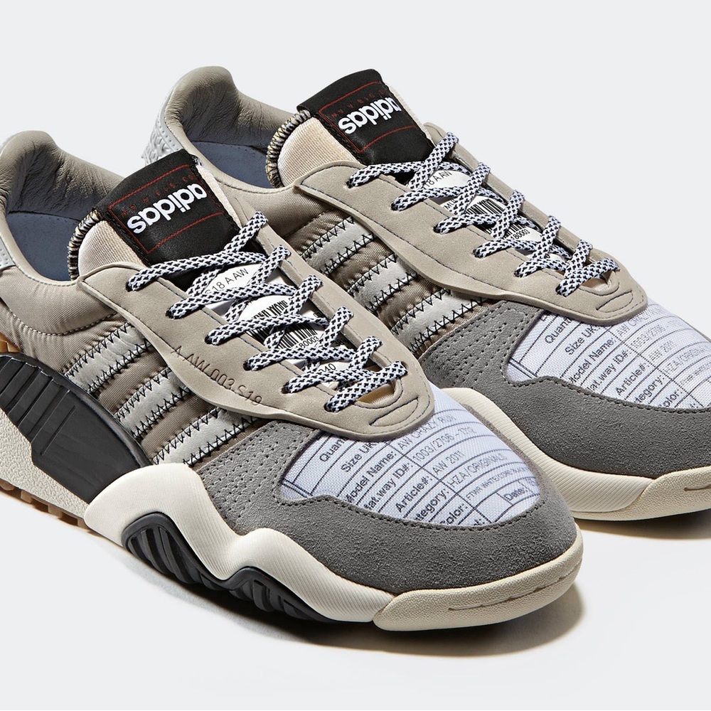 ADIDAS ORIGINALS ALEXANDER WANG TURNOUT TRAINER 5.5 / 7 CORE BLACK LIGHT BROWN